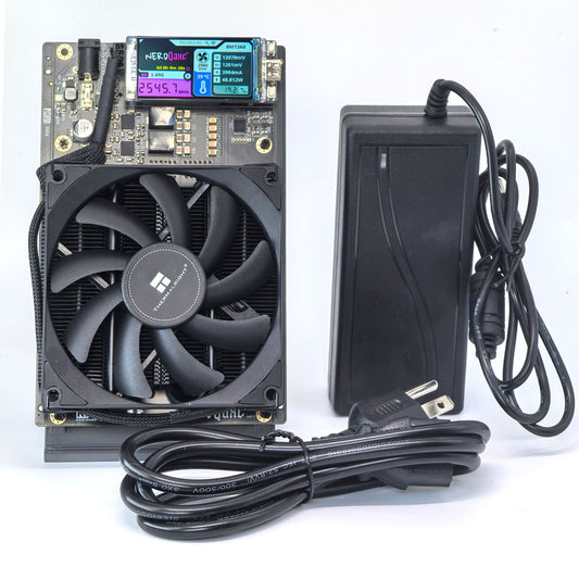 Bitcoins Miner 2.4TH/s NerdQaxe 4X BM1368 ASIC 2.4G WiFi 20W/TH BTC Lottery Crypto Miner with S21 Pro Asic Bitcoins Mining Machine Micro Silent Home Use